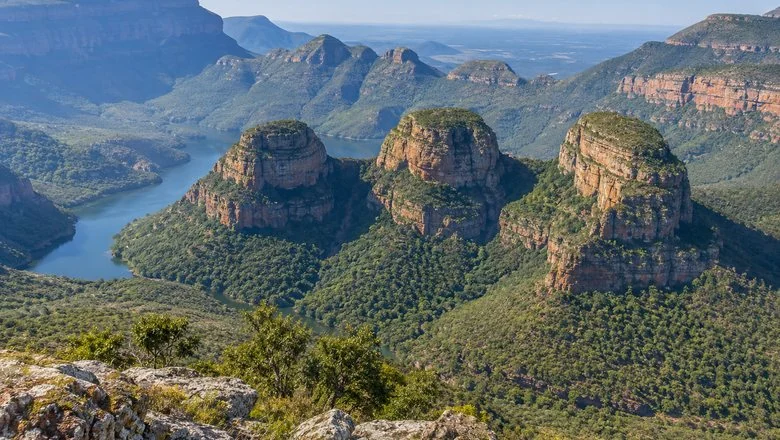 The Three Rondavels above the Blyde River Canyon